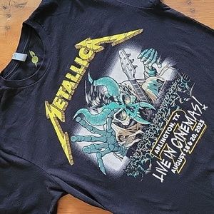 Metallica, Arlington, TX, Cinema Event Official T-Shirt, Black, men's large